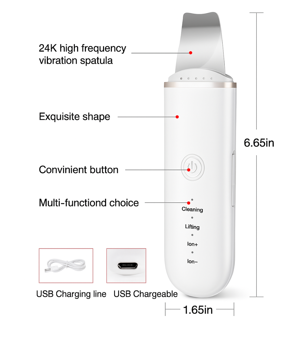 Velivia™ Ultrasonic Facial Cleansing Scrubber
