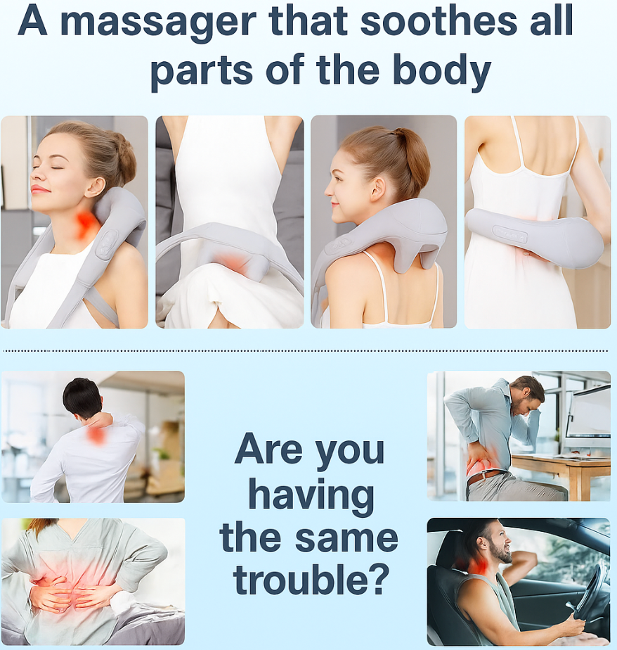 Velivia™ Cordless Neck & Shoulder Massager