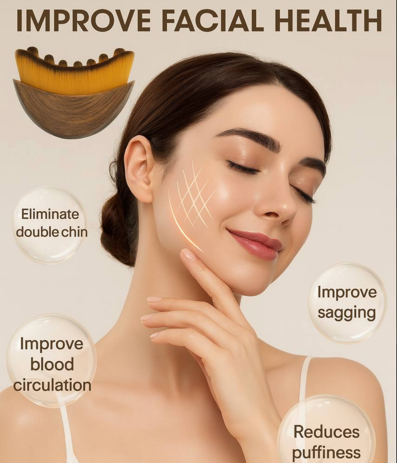 Velivia™ Half-Moon Precision Contour Brush