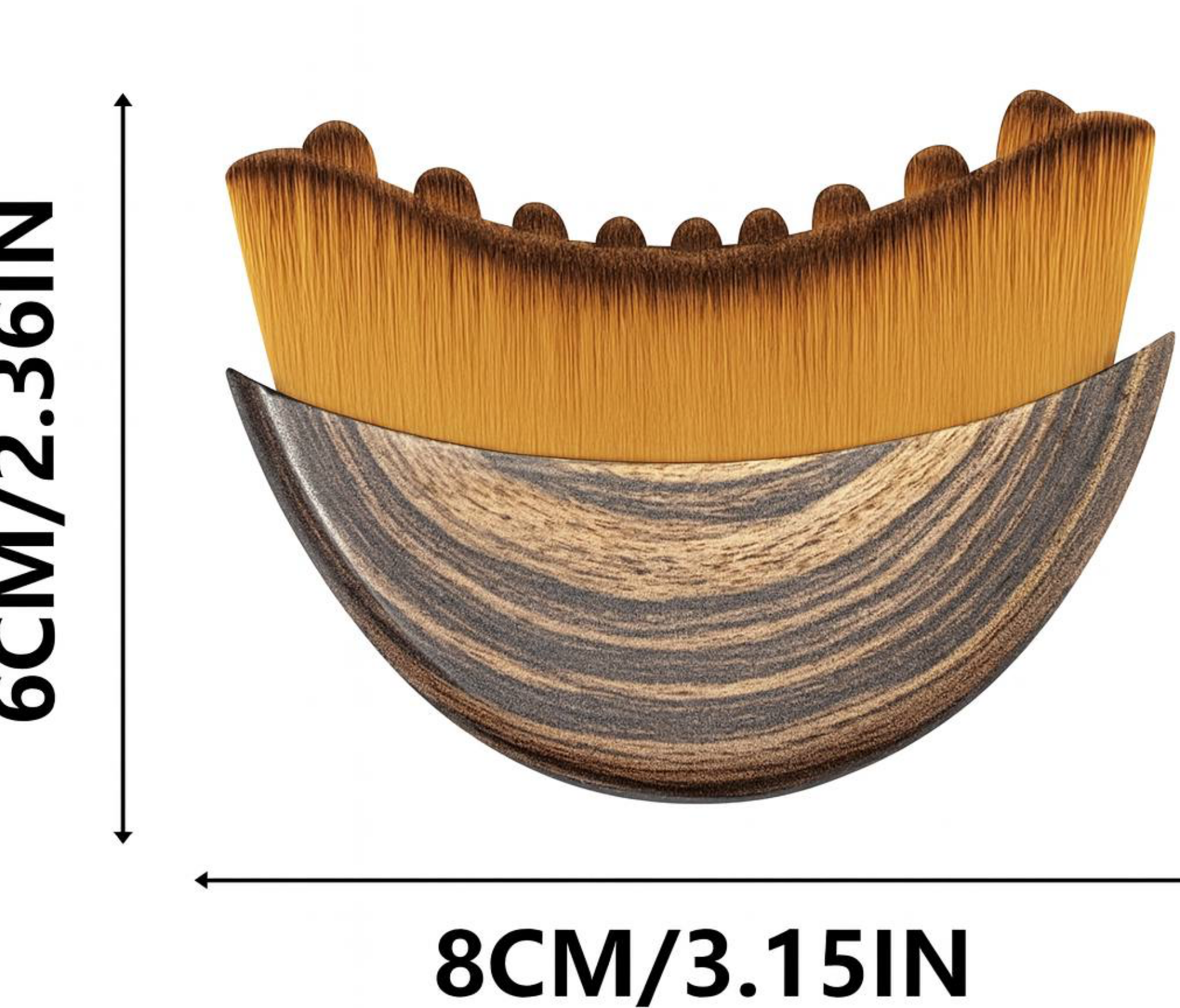 Velivia™ Half-Moon Precision Contour Brush